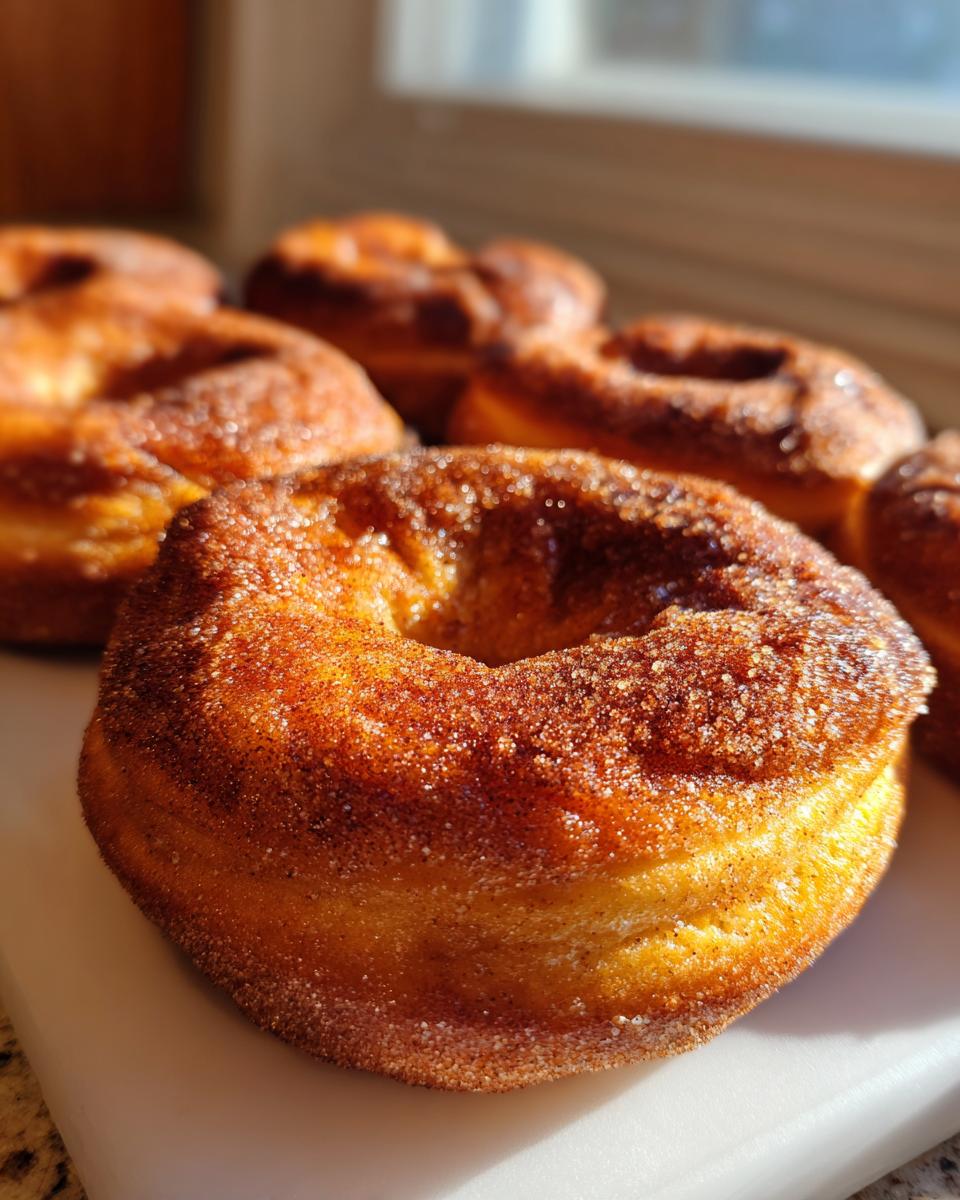 Close-up of Cinnamon Sugar Pumpkin Pretzels, showcasing the texture and sweet coating.