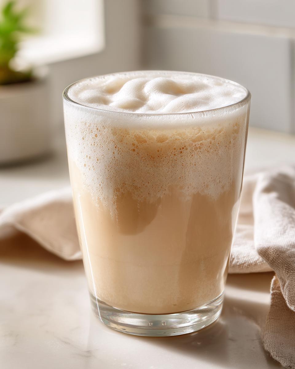 A glass of cream soda with a thick, frothy top, showcasing the cream soda aesthetic.