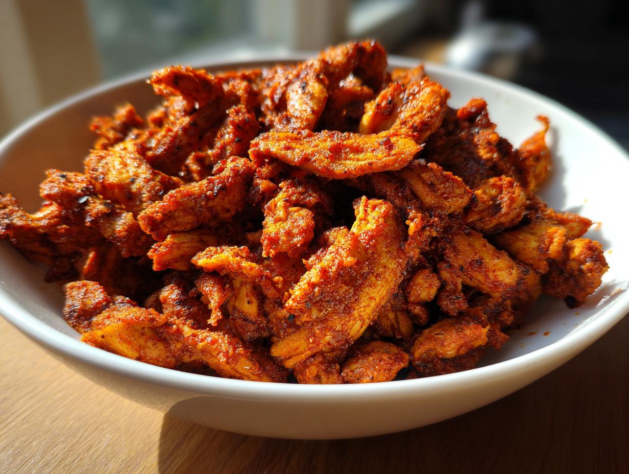 Bowl filled with flavorful crockpot chicken recipes, featuring tender, seasoned chicken pieces.
