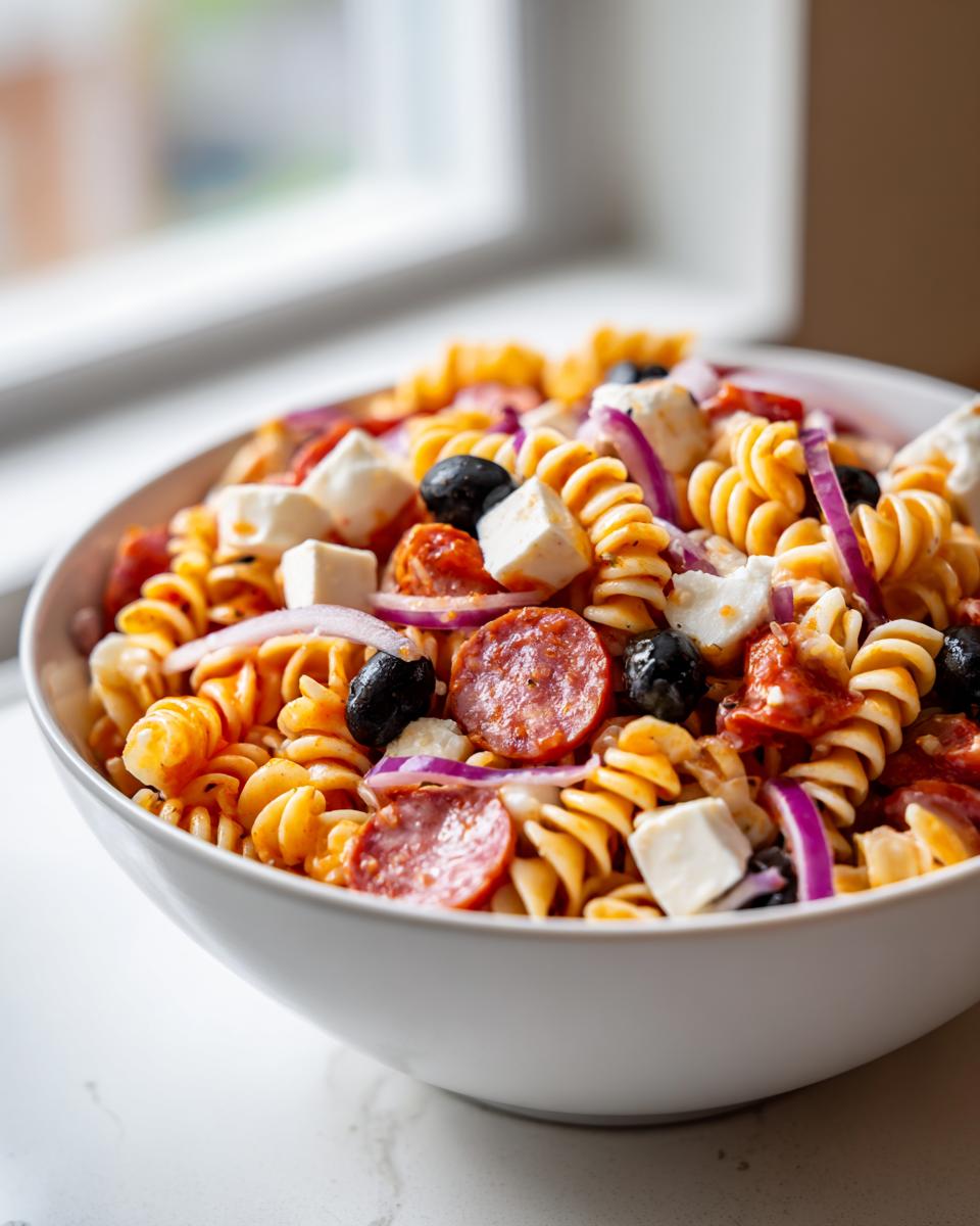 Italian pasta salad: salami & mozzarella. - Other 3