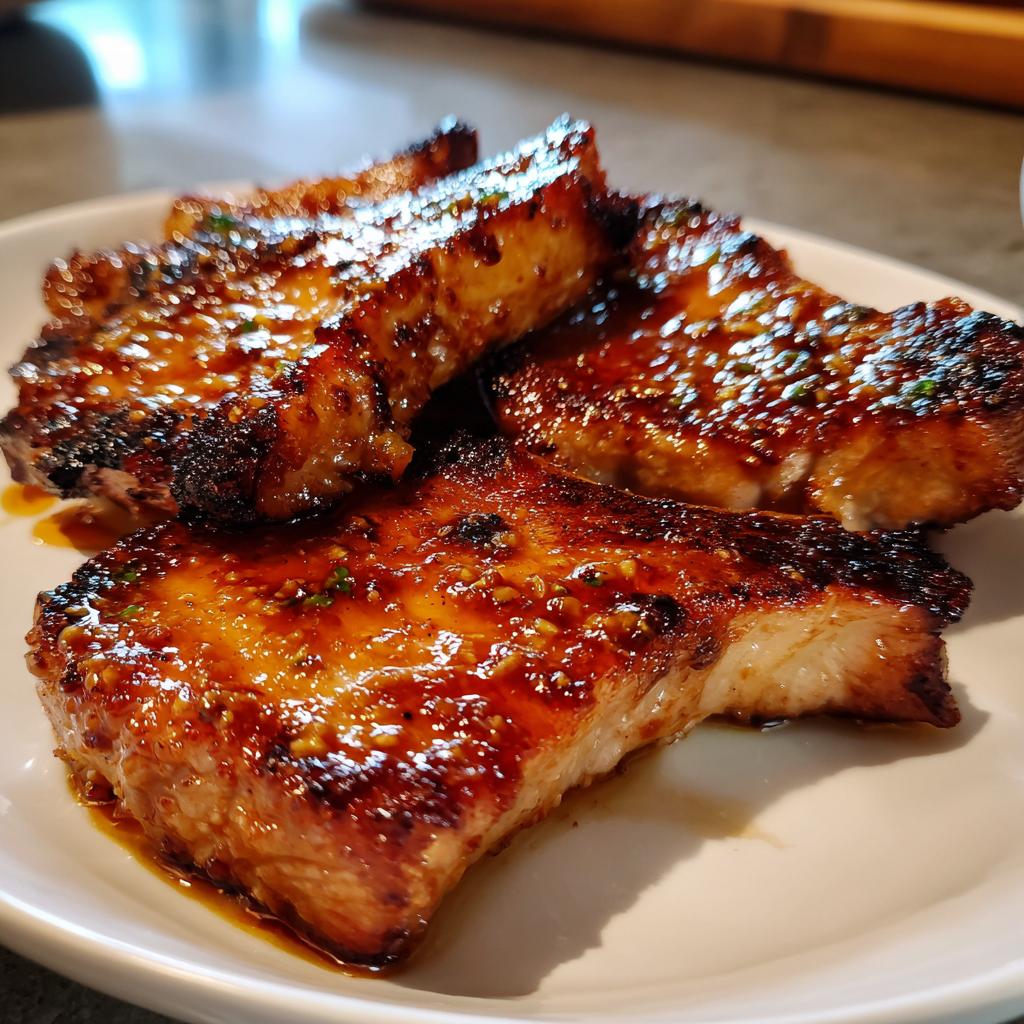 baked honey mustard pork chops dinner - Tasty
