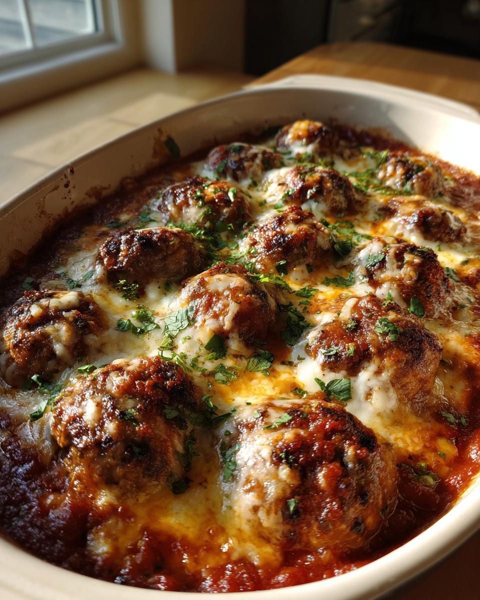 baked meatball parmesan casserole - Other 3