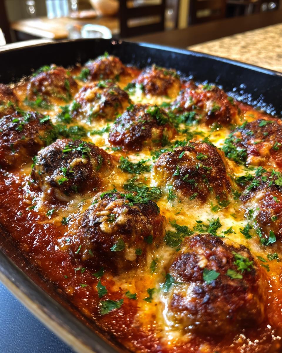 baked meatball parmesan casserole - Other 4