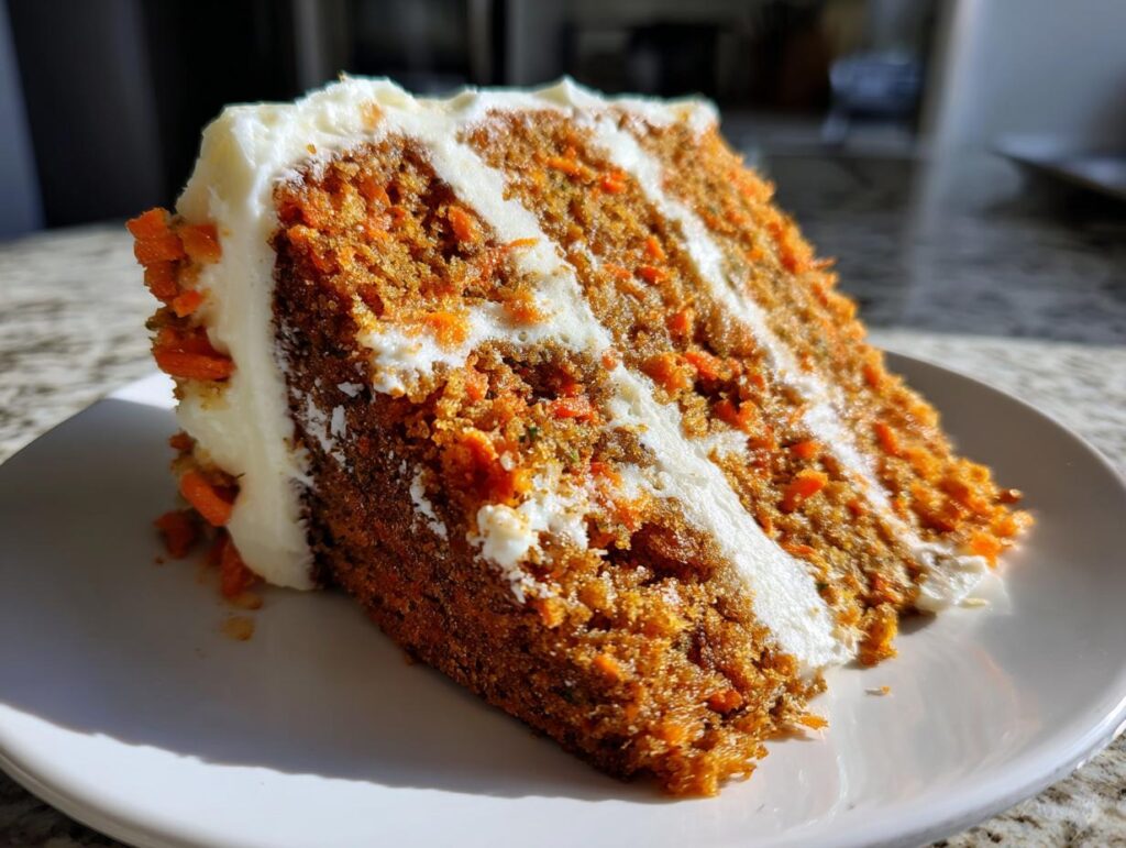 carrot cake with cream cheese frosting - Featured