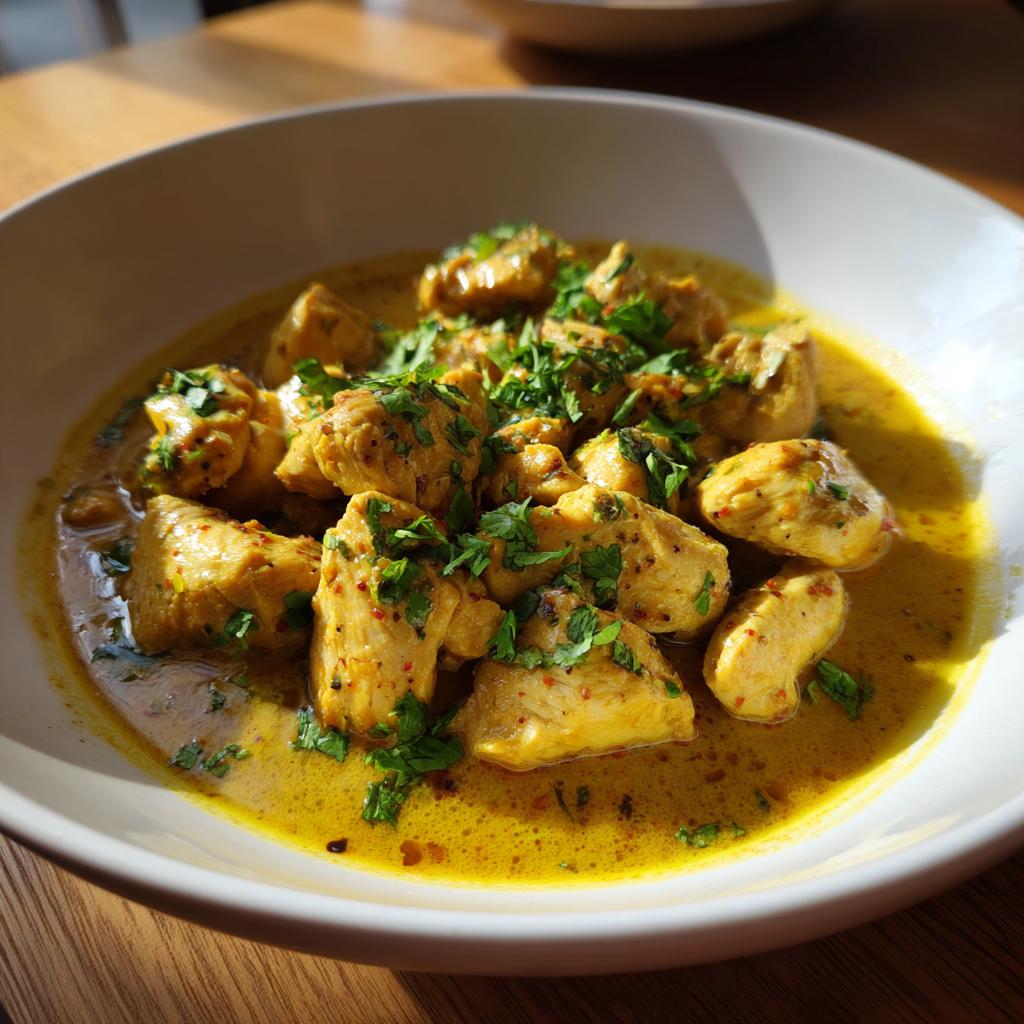 creamy coconut chicken curry skillet - Tasty