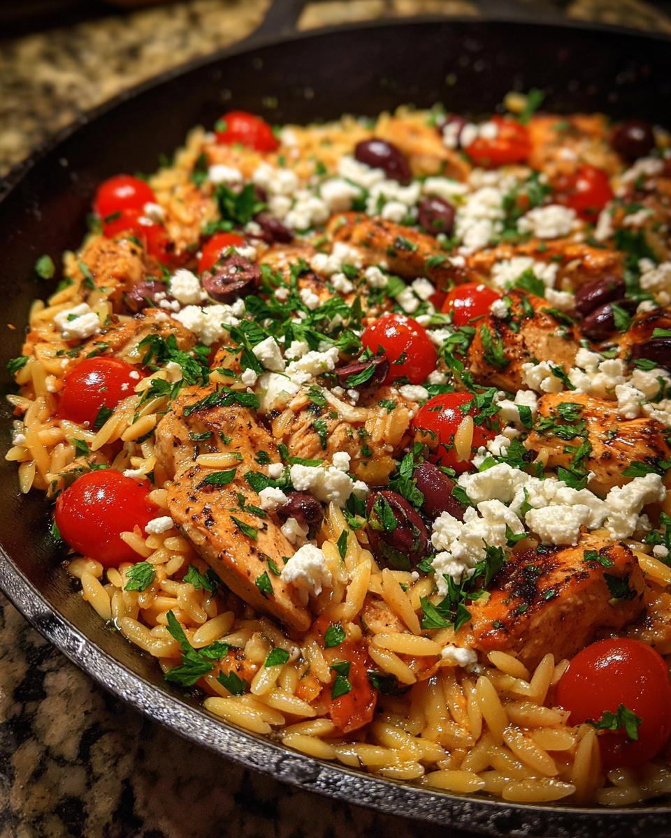 greek chicken and orzo skillet dinner - Other 2