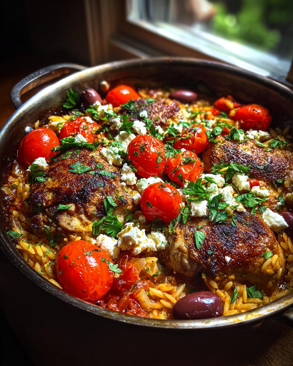 greek chicken and orzo skillet dinner - Other 3