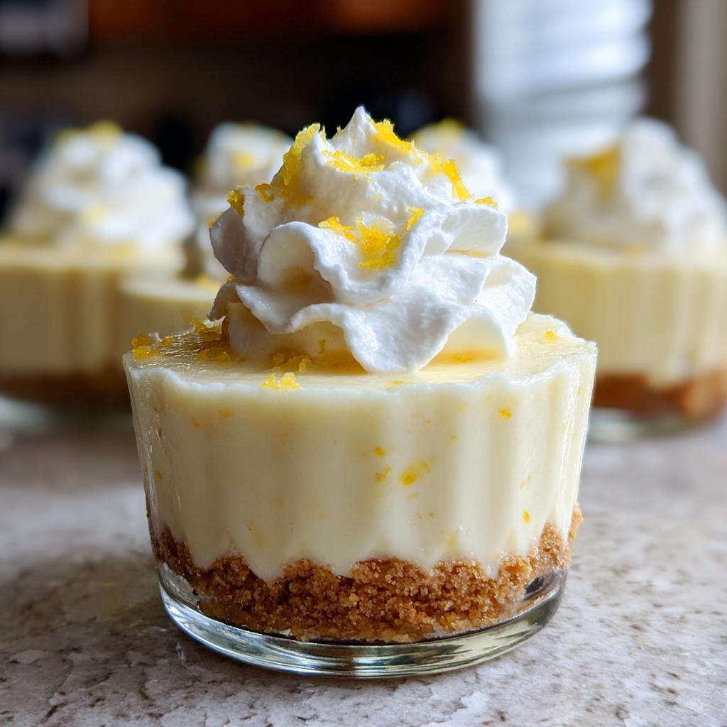 no bake lemon cheesecake cups - Tasty