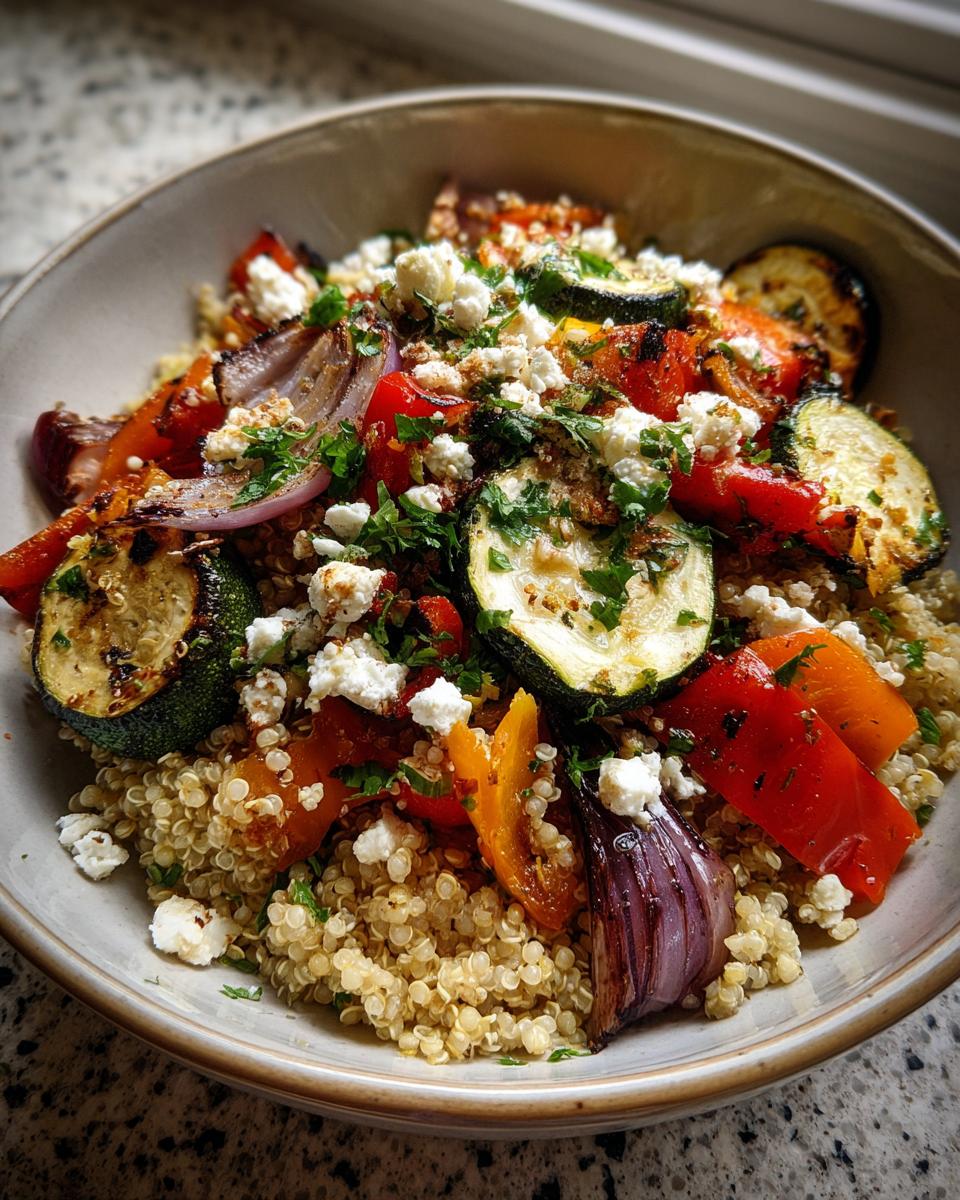 quinoa salad with roasted vegetables and feta - Other 1