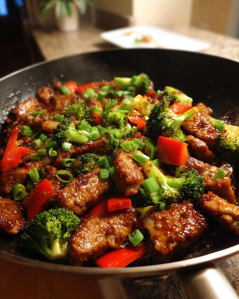 soy ginger glazed pork stir fry - Other 3