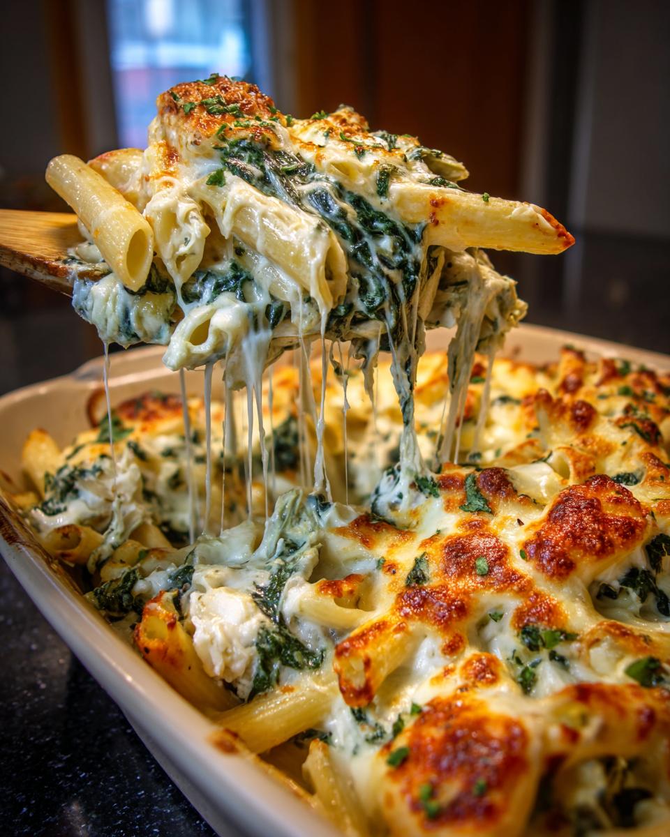 spinach artichoke pasta bake dinner - Other 2