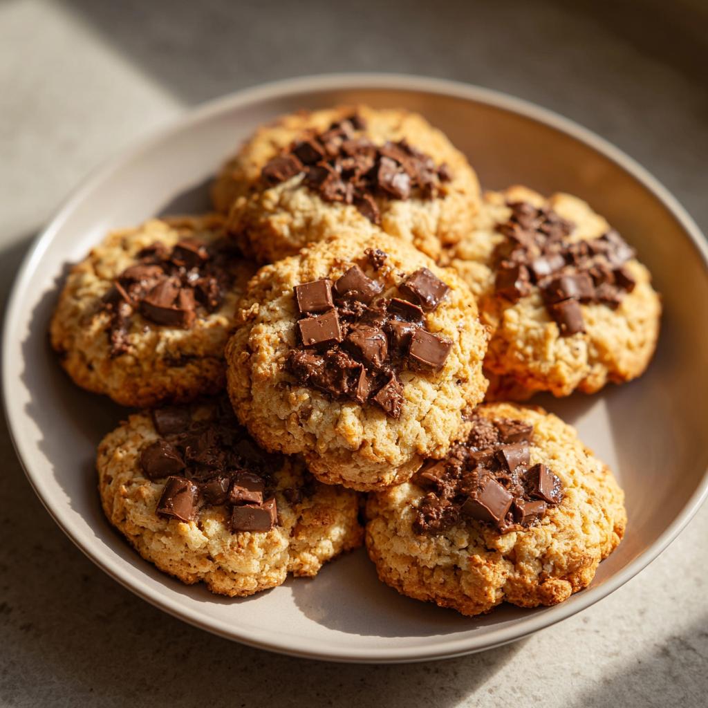 Plate of chocolate chunk cookies, perfect easy party desserts for gatherings.